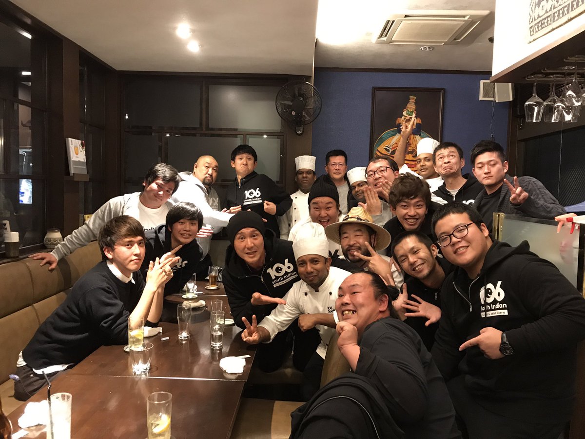 O Xrhsths 木村史郎 Sto Twitter 106で福岡吉本の忘年会でした 吉本芸人 106サウスインディアン 博多華丸大吉癒着店 博多華丸大吉オススメ