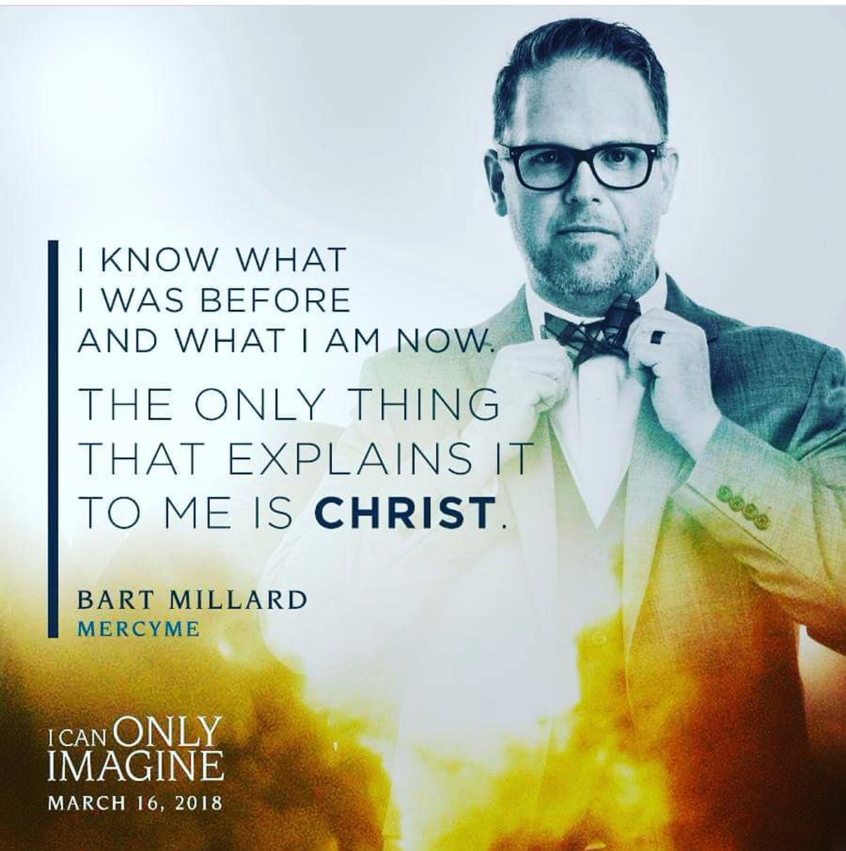 MissionPicsIntl's tweet photo. March 16th 2018
“I CAN ONLY IMAGINE” the movie
... #changinglives #redemptivecontent #faith #hope #believe #herojourney #forgivenessheals #film #faithfriendly #familyfriendly #filmlife #filmmaking #adventurethatislife #entertainment #Icanonlyimaginemovie
#missionpicturesintl https://t.co/iE3wiLeZH4