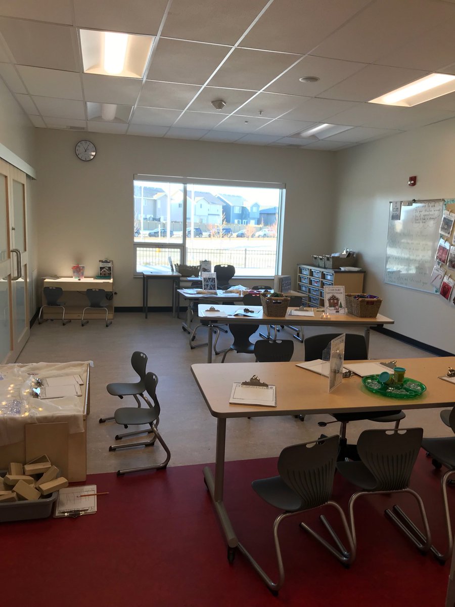 BazylakD's tweet photo. STEM Challenge room at St. Therese School in Rosewood.  Great use of breakout space.  #gscsse https://t.co/S6WPdxJ1q8