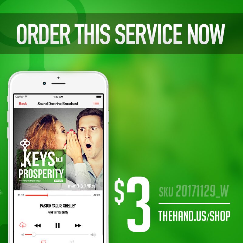 HandoftheLord's tweet photo. The Hand of the Lord International, Wed 7PM; “Keys To Prosperity: Influential, Regardless of Position”; Taught By: Pastor YaQuis Shelley #KeysToProsperity #CovenantPromises https://t.co/GqG6fpPdUf