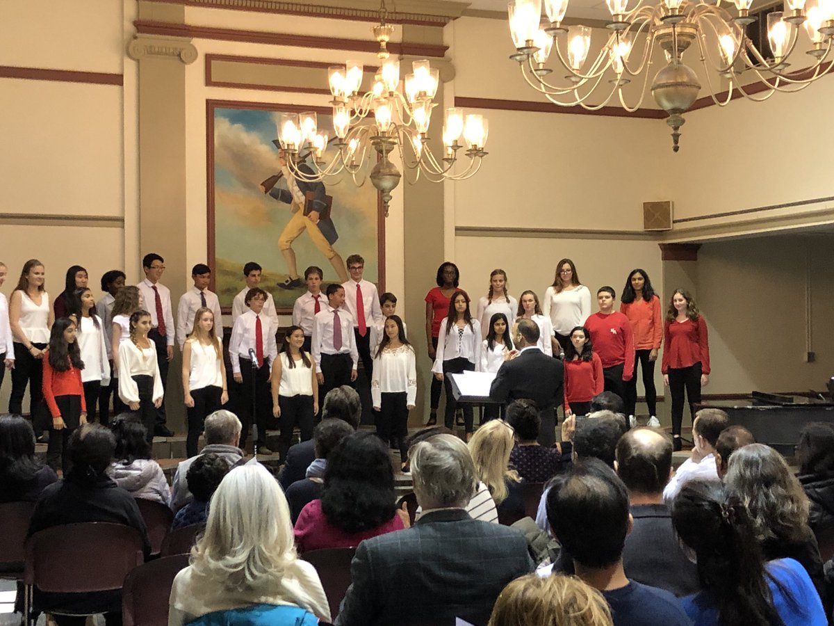 NAMiddleSchool's tweet image. 8th grade chorus performs at the Choral Concert #somewhereinmymemory