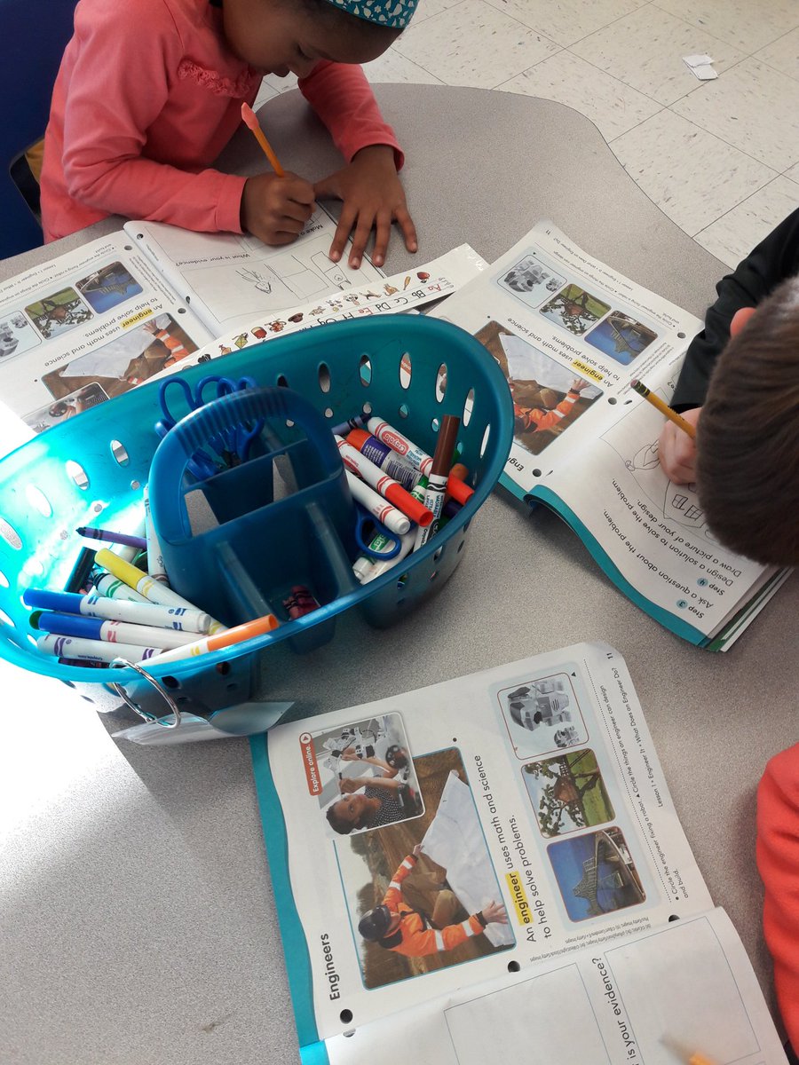 DepughJess's tweet photo. We identified a problem in our classroom and began sketching our solutions. We are excited to start creating tomorrow! #engineeringinK https://t.co/lVvSt2vADp