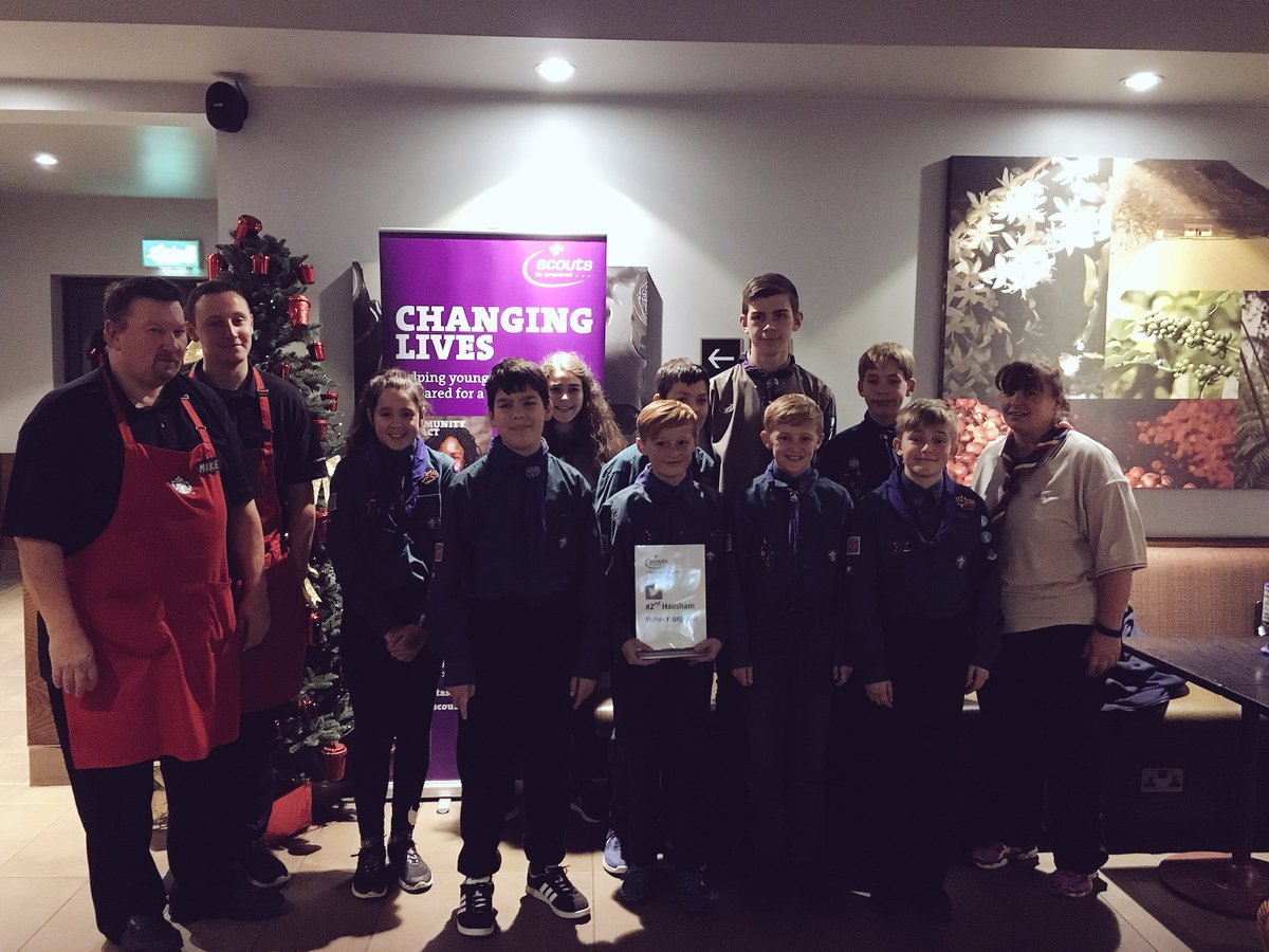 My colleagues and our local Scout Group trying to raise funds to help the Scouts! <a href="/2ndHailsham/">2nd Hailsham Scout Group</a> #Cheerforgood