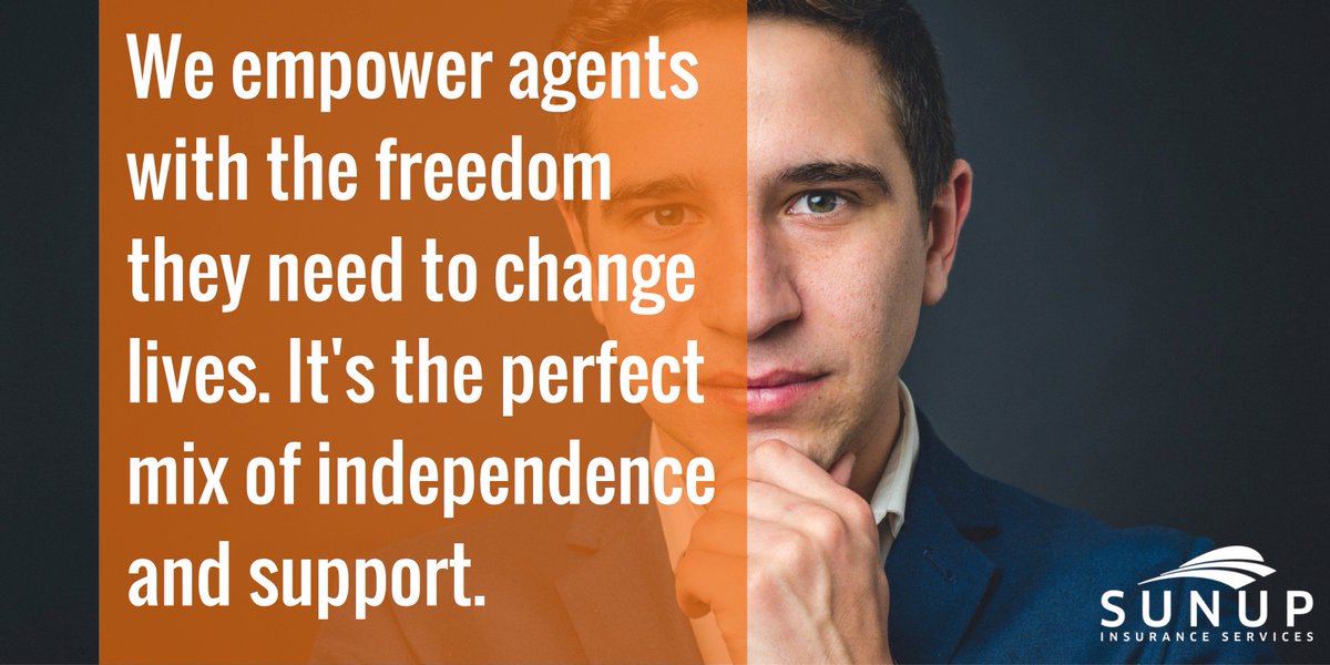 SUNUPInsurance's tweet photo. More freedom for you means more changed lives. Learn more about becoming a #franchisee with us: https://t.co/Z9rgbePA20 #insurance https://t.co/41IJXpAmWS