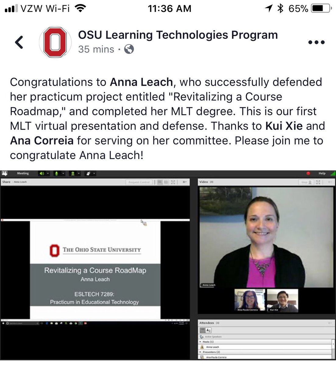AnnaRoseLeach's tweet photo. @OSUehe today was indeed a good day! Curious about my experience both with the MLT program and the practicum, just ask me! I’m happy to share! Thank you again @KuiXieOSU and @correia65 https://t.co/5tf3Ou4aCj