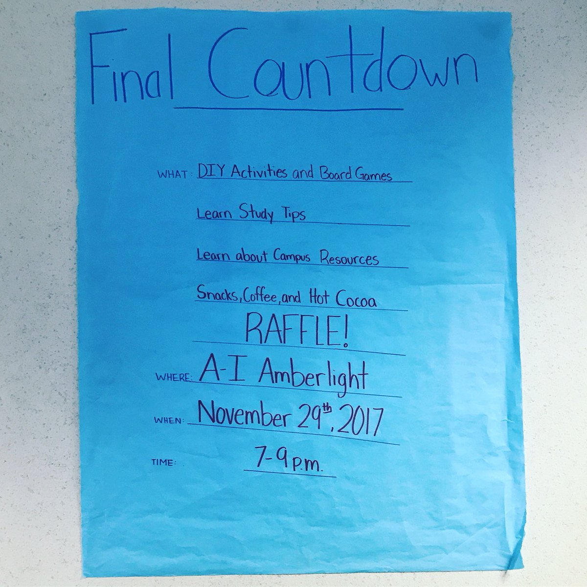 Join <a href="/aiUCRRHA/">AI RHA</a> for their last program of the quarter tonight! Get yourself ready for finals with study tips, campus resources, snacks and a raffle. It’s the final countdown! 📝📚📓📘