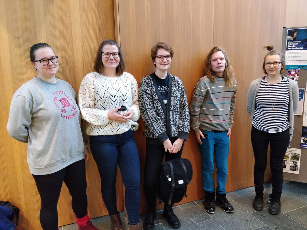 IViVa_GLEF's tweet photo. Uusi #IViVa'n hallituksemme (vasemmalta oikealle): Roosa Ylikoski, Laura-Kaisa Karjalainen, Veera Kananen (pj), Mikko Hietala ja Inkeri Utriainen. https://t.co/zpOJffIvB9