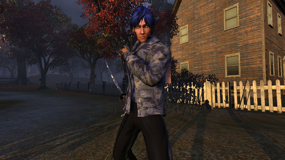 SycoilLab's tweet image. Heh. Managed to slice and dice my way over to meet Mrs. Norma. She's nice, and a great shot!

Also, @FallenOmega , *I* didn't get zombie puke on me. Get gud, son.