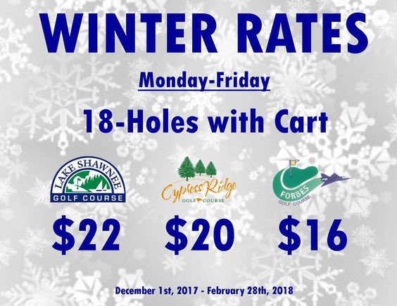 It’s that time of year! #savingmoney #wintergolf