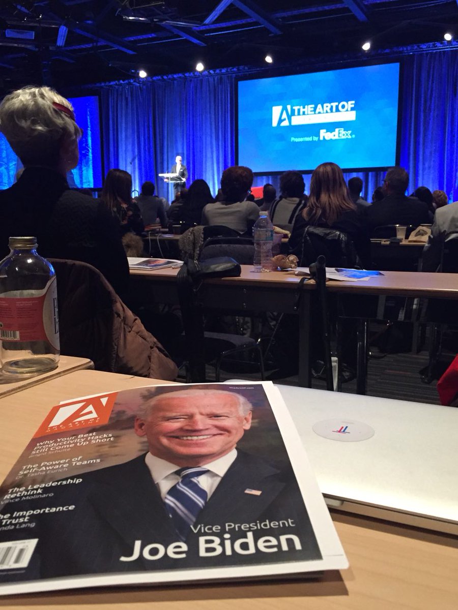 GroupeTTBA's tweet photo. The Art of Leadership conference with Vice President Joe Biden
#conference #leadership https://t.co/6L9IsGH4xr