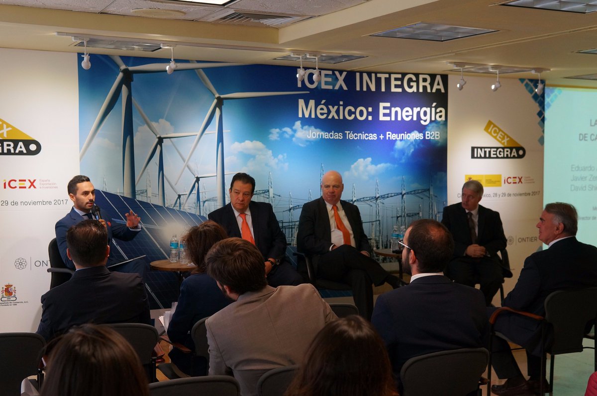 ICEXMexico's tweet photo. ICEX Integra México: Energía acogió reuniones B2B entre integradoras y empresas participantes, así como ponencias de alto nivel #ICEXIntegraMéxicoEnergía @SantanderMx @OntierLaw @CamescomOficial #Altermia #Krilinex #OcaInternacional #Cefisa #TeamIngenieria #BarloventoRN #Boslan https://t.co/cGVTam0Pfx