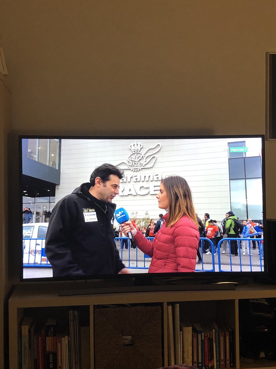 MacaLVaraCAR's tweet photo. ¡Ahí estamos! Gracias @SantiAyabean por tus palabras y por dedicarnos unos minutos #LaVozDelJarama #DeRally #Movistar #RallyCAMRACE https://t.co/YrqN6T2oHD