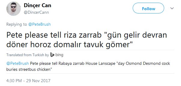 PeteBrush's tweet photo. Reza Zarrab coverage lost in translation? Cock buries streetbus chicken? https://t.co/hyAYKCjlYt