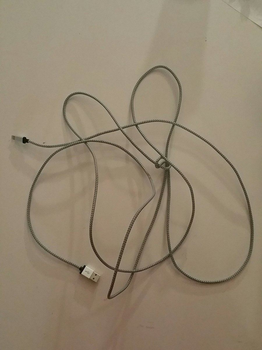 TwoTgirlsLNF's tweet photo. A braided charging cable, somewhere out there someone has a dead battery! https://t.co/F1IBh42bjk