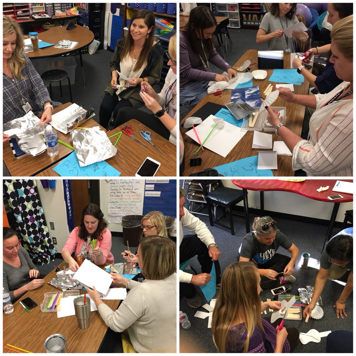 JKimBatraAISD's tweet photo. 3 concurrent CampCollaborativePD sessions happening again @SpicewoodPYP where teachers teach teachers & share ideas! #MakerSpaceInTheClassroom #MakingThinkingVisible #ReadingStrategies @rrisdpd #lifelonglearning #truePLC #TeacherVoice https://t.co/TxBlw7jKvi