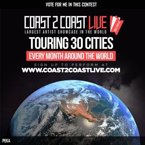 012TV's tweet photo. Just voted for PEKA to perform at #Paris Edition February 25, 2018! https://t.co/VjTexLhzc7 #Coast2Coast https://t.co/fh0MH4aD2K