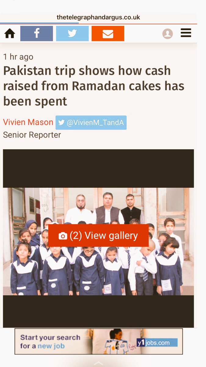Read up on the story online on the t&a website or in the news paper tmoro.. Amjad Akram from letz talk in Bradford Great Horton Road and Abdul Sattar from the office furniture company.. #AKAB #SchoolForTheBlind #OrphanChildren Mashallah £53,000 in Ramadan had been raised