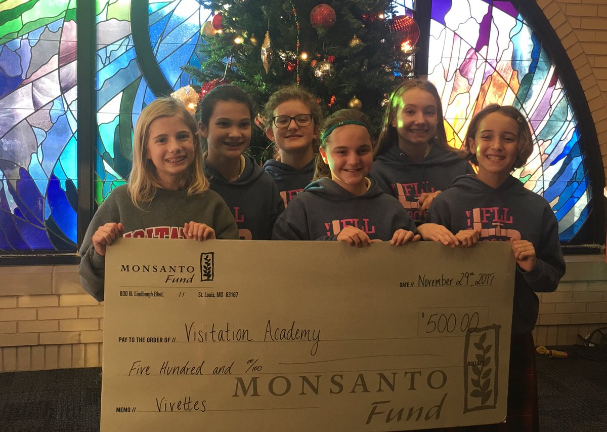 kjshanny's tweet photo. Thank you Monsanto Fund for sponsoring the Vivettes Middle School FIRST Robotics Team &amp; supporting STEM Education at Visitation Academy this year! https://t.co/0mDF446Zkr