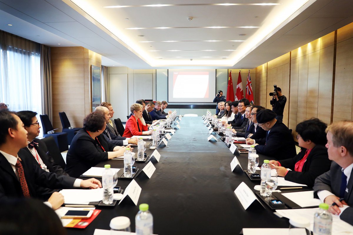 Kathleen_Wynne's tweet photo. Universities in Ontario and Southwest China are achieving amazing things by collaborating in science, technology and innovation. I appreciated the opportunity to hear their thoughts on how we can help grow these international partnerships. https://t.co/QYUCevb2Kk