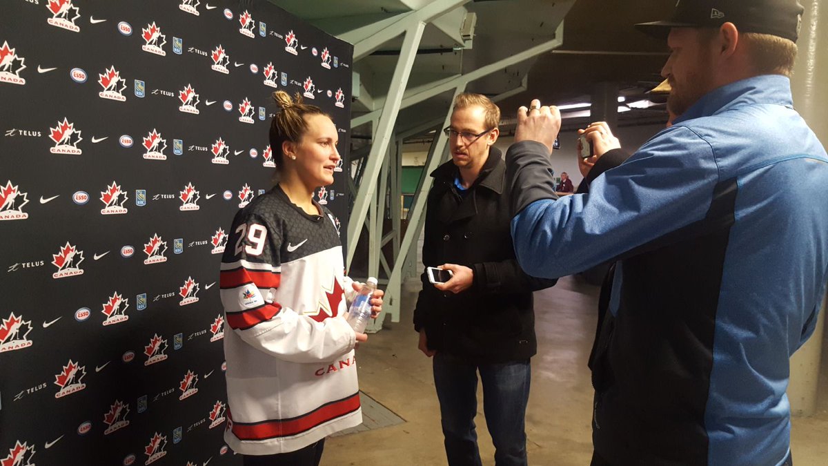 RedCloudSec's tweet photo. After practice, I usually spend about an hour doing media. We are lucky to have the best media team on staff. Our rink is attached to the hockey Canada offices so it makes it easy for me to just walk to the media section and get all the scrums done right after practice. #RCKSxMPP https://t.co/PERaqABuWh