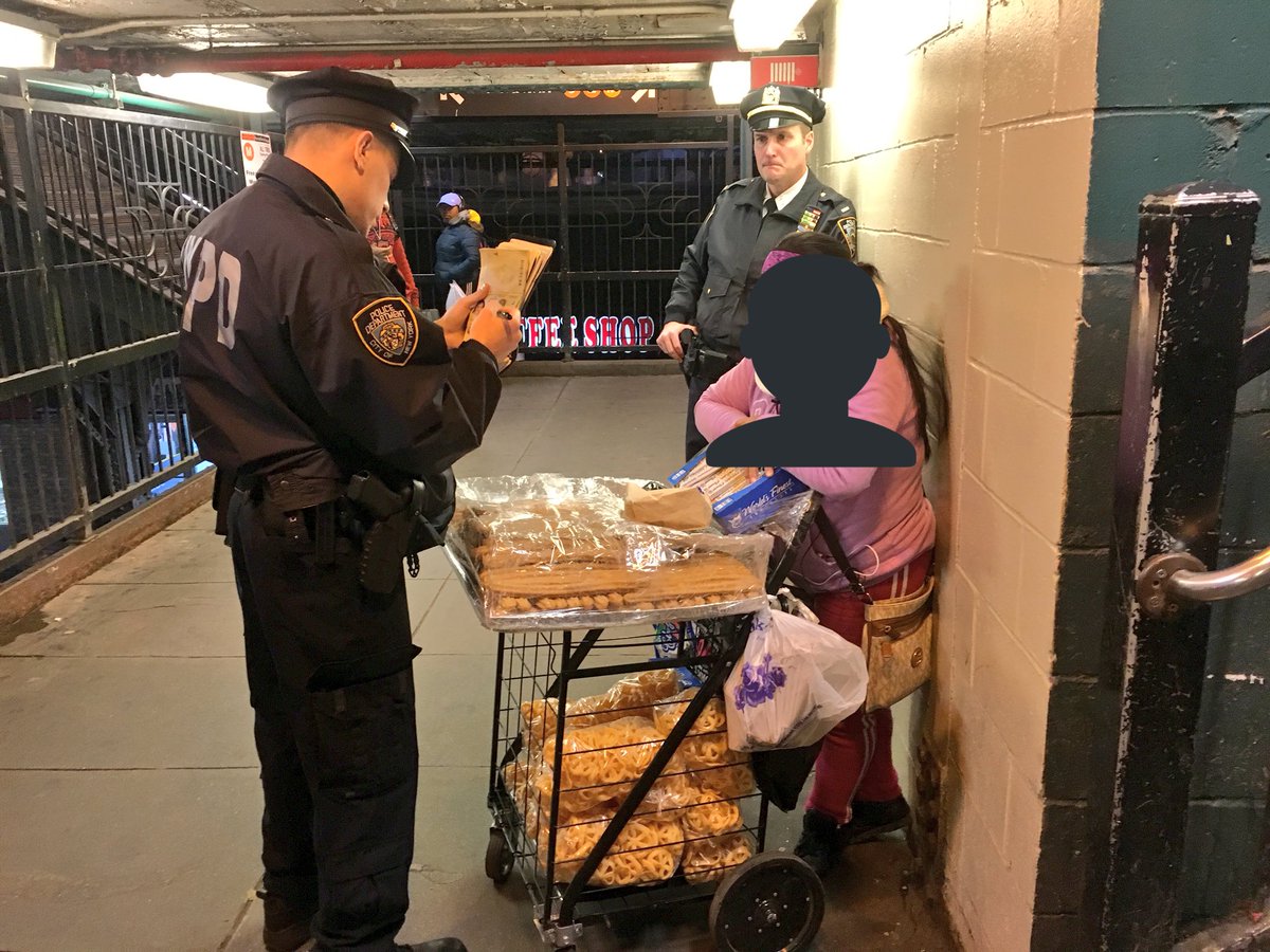 This is what NYPD is currently doing at the Myrtle Ave station in Brooklyn. 😒