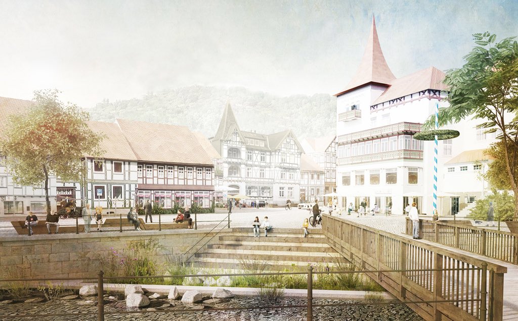 Yes, we did it again .....
1st prize in the landscape architectural competition designing the new marked square of Bad Salzdetfurth. Very grateful for all the recognition I have received this year!