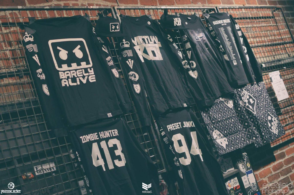 Rebudz's tweet photo. See any merch from #BassControl2017 table you want? https://t.co/rsFbZxeBU8