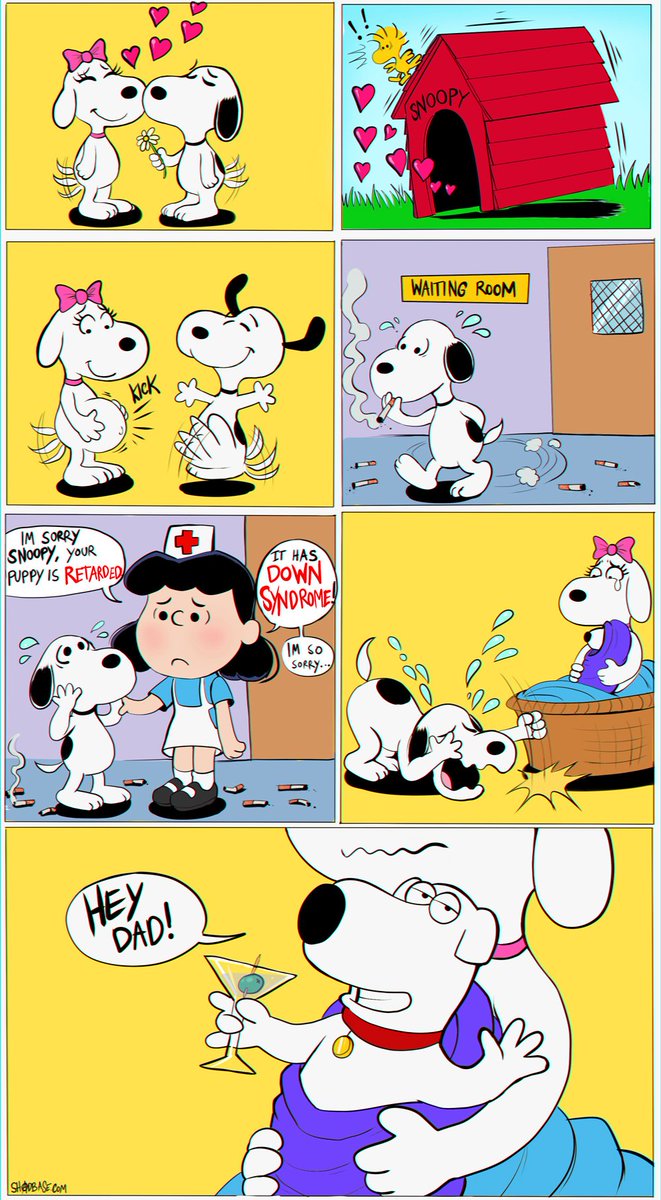 Shadbase's tweet photo. I drew a little comic about Snoopy https://t.co/sib5M8jHGt