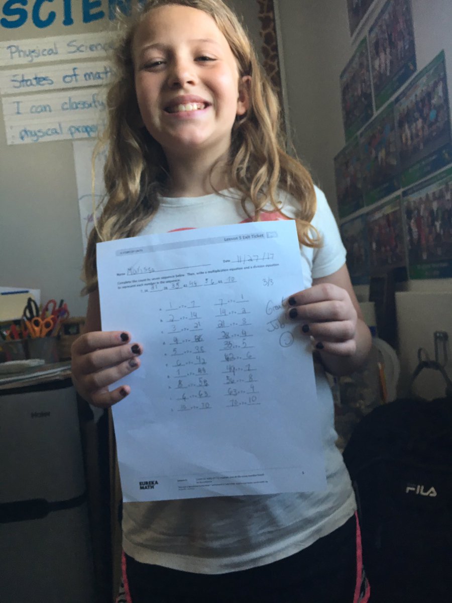 Love the smiles when kiddos are super proud of their work! RDW Overload! #PascoMath