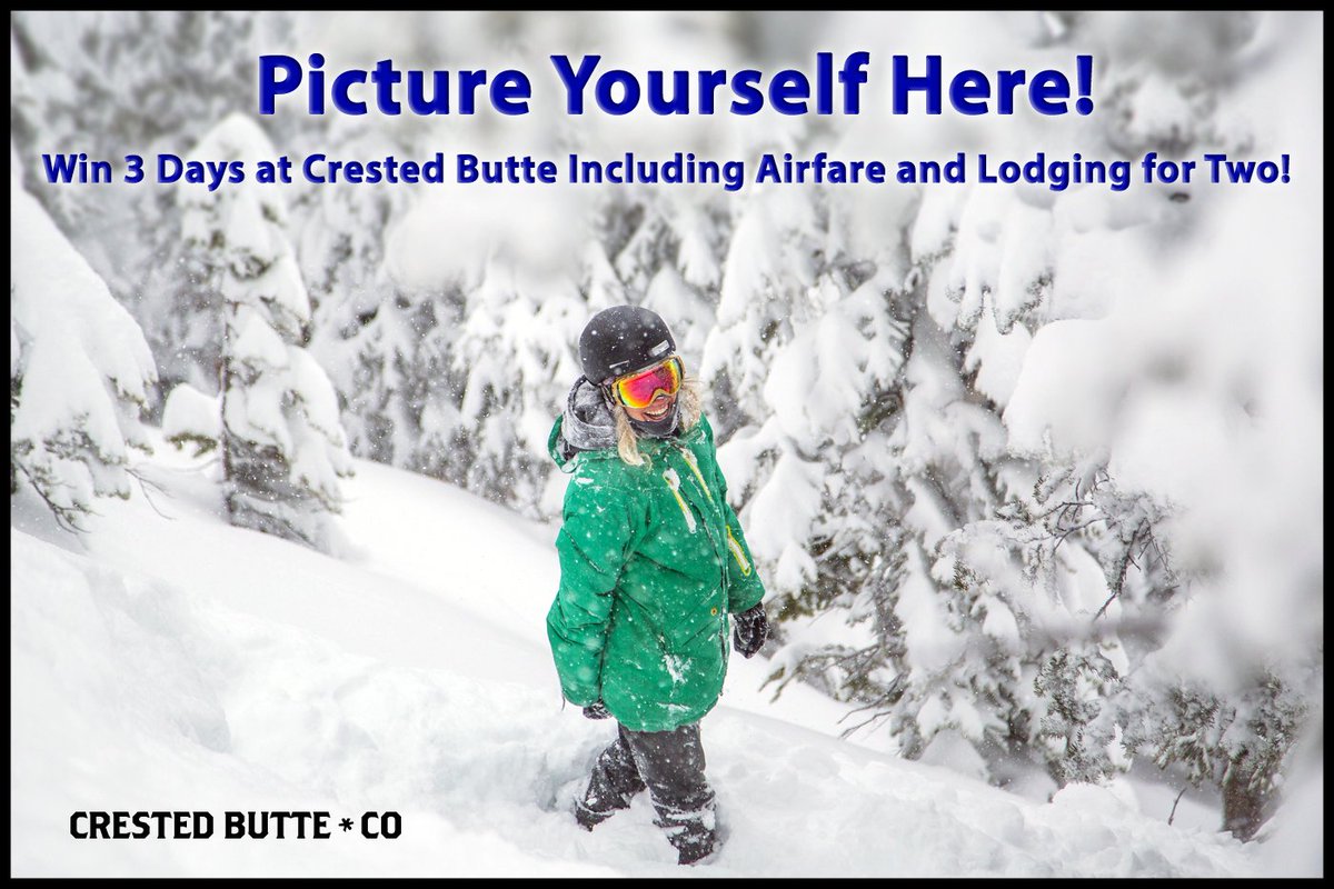 BostonWFF's tweet photo. Nobody leaves without a story to tell. Win 4 nights lodging, 3 days skiing or riding, and a round trip flight to Crested Butte for two. 
Enter for your chance at https://t.co/uOpVMCY7nZ #WinterIsHere https://t.co/e2NaCxIGsW