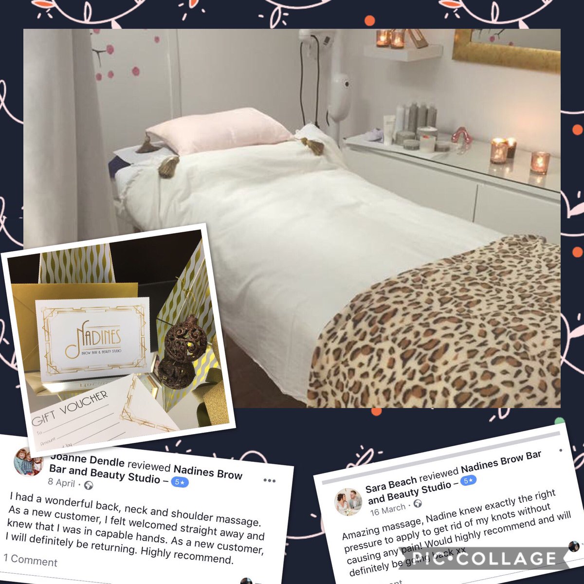 Nadinesbrows's tweet photo. Why not buy a gift voucher for a massage this Xmas ? https://t.co/ih6S1Ou7iC
