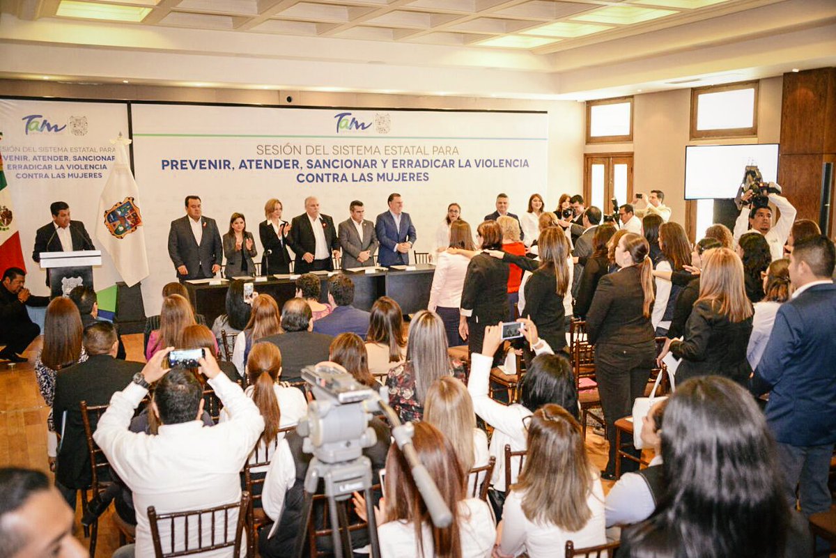 SeBienTam's tweet photo. En presencia del gobernador, @fgcabezadevaca, el Instituto @imtamaulipeca desarrolló la segunda Sesión Ordinaria del Sistema Estatal para Prevenir, Atender, Sancionar y Erradicar la Violencia contra la Mujer, #SIPASE #Tam #SeBien #TiempoDeTodos #PorUnVidaLibreDeViolencia #CNDH https://t.co/NDbVyDT5Z7