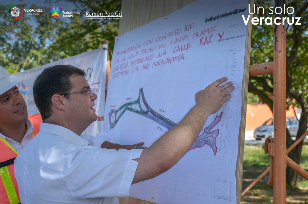 RamonPooAlcalde's tweet photo. Asistí a la supervisión de la pavimentación con concreto hidráulico en el Infonavit Buenavista donde se invirtieron 40 millones de pesos. #TrabajamosJuntos por #UnSoloVeracruz https://t.co/1ubjJzbBCM