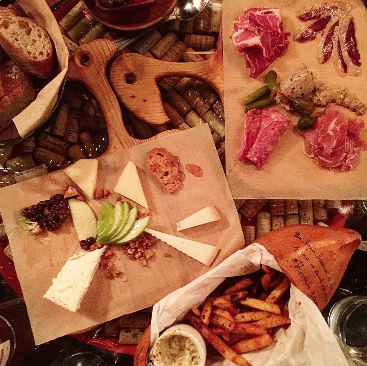 "I can eat charcuterie any day of the week!" - 📷: @supermimilee on Instagram
 #gno #happyhour #aquitaine #winebistro #sfeats #sf #charcuterie #cheese #meats | cc <a href="/laurentmanrique/">Laurent Manrique</a>