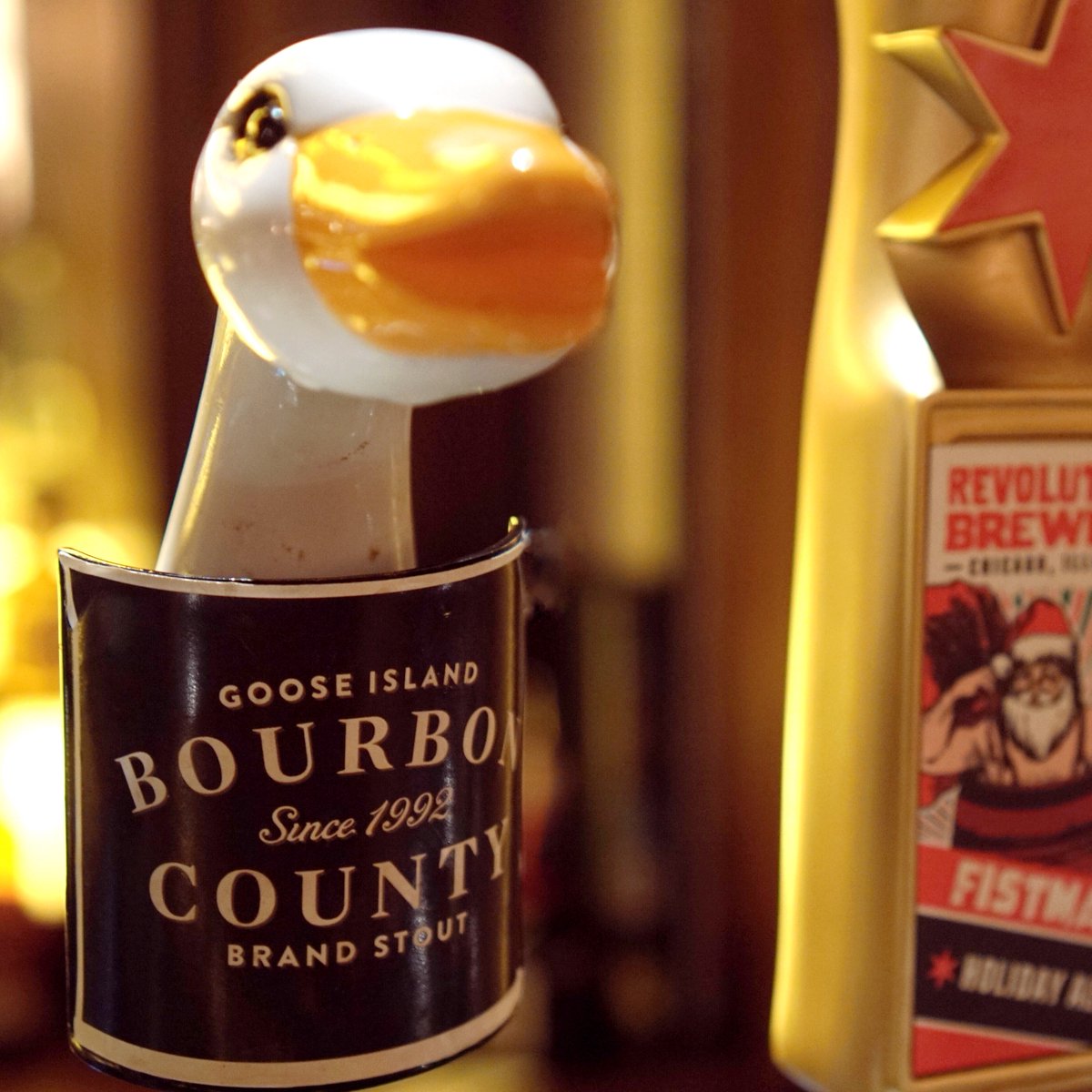 As far as tap handles go, this one’s pretty exciting...we’ve got our hands on some Goose Island Beer Co. #BourbonCounty Stout and we’ll be tapping it starting tomorrow! 🍻🙌🏻
