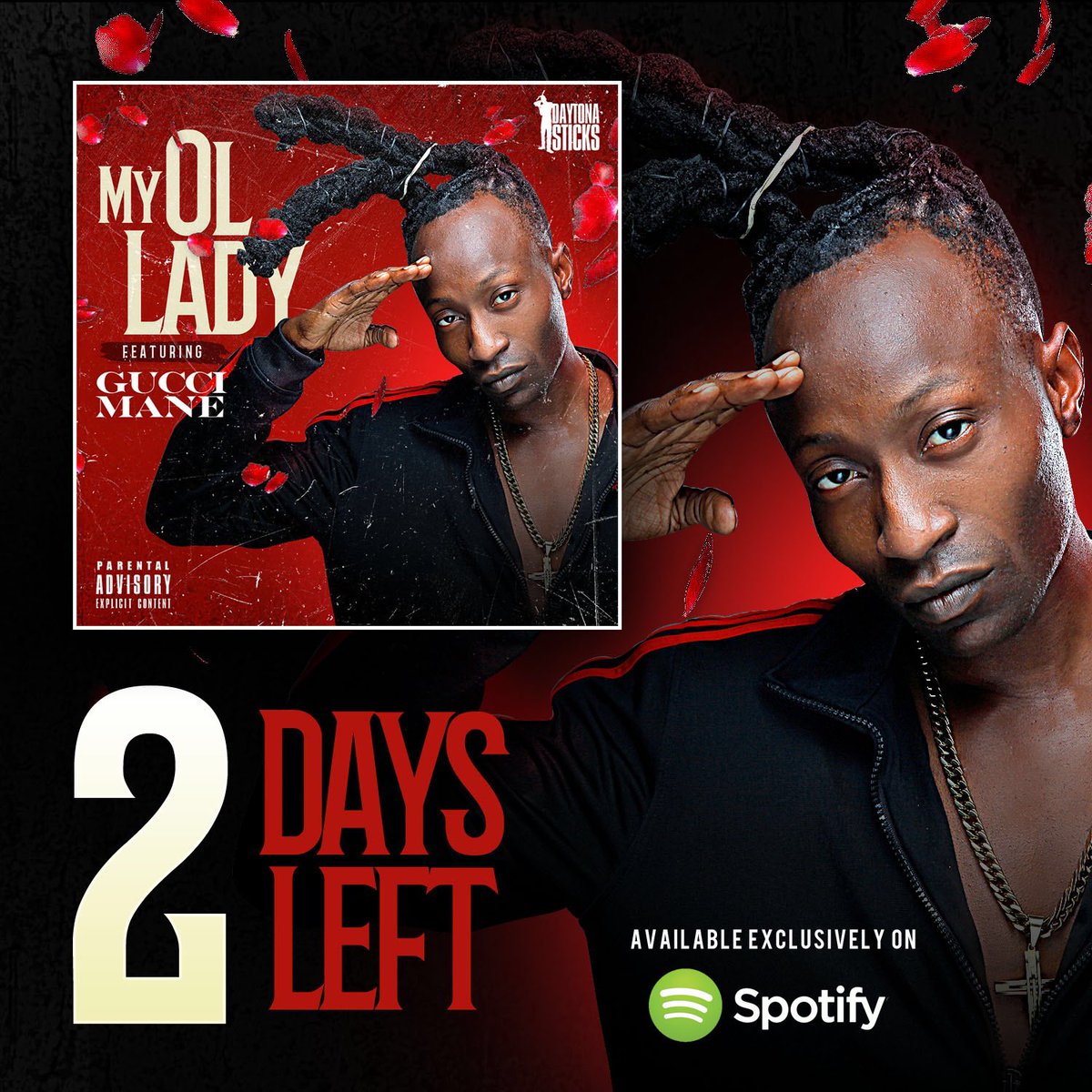 SticksDaytona's tweet image. I just want to say I greatly appreciate everyone who supporting me &amp;amp; my team right now is almost that time🌎🌍🌏!! 2 days left until my new single "MY OL LADY" Ft. @gucci1017 officially drops!!
LOVE • SHARE • SUPPORT
#daytonasticks #GucciMane #MYOLLADY #comingsoon #blessed
