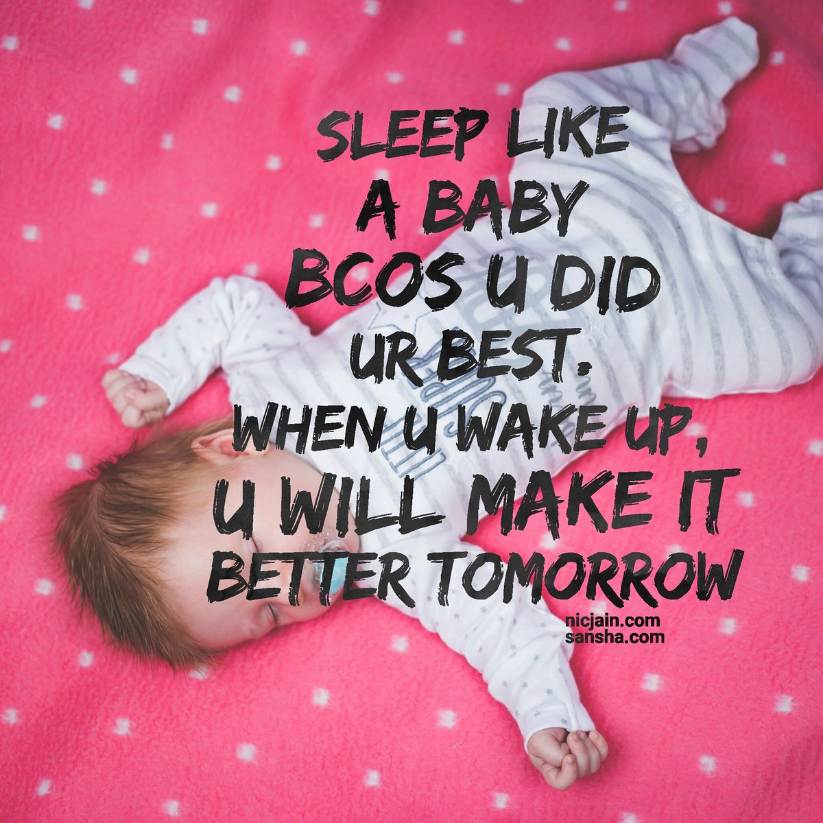 MeetNicJain's tweet photo. R u giving it ur best &amp; some so that when u hit the pillow tonite, u will b at peace. Wake up rejuvenated so u r ready for a fresh start. #attractionmarketing #digitaltransformation https://t.co/qpdRS0iQ0v