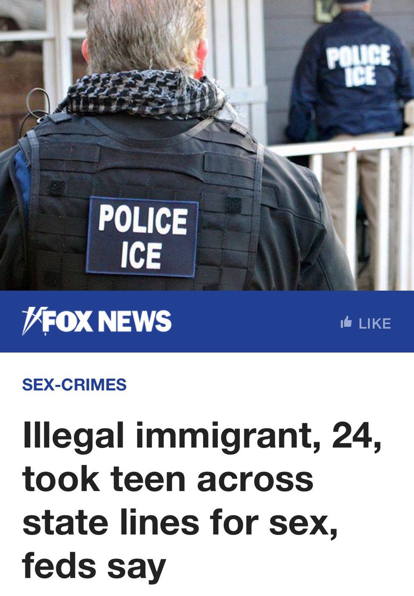 A 24-year-old illegal immigrant spent several weeks trying to romantically pursue a 15-year-old Texas girl, eventually kidnapping the teen -- a distant relative -- at her birthday party and taking her to Georgia for sex.

#BuildTheWall 
#MAGA
#Trump 
#Immigration