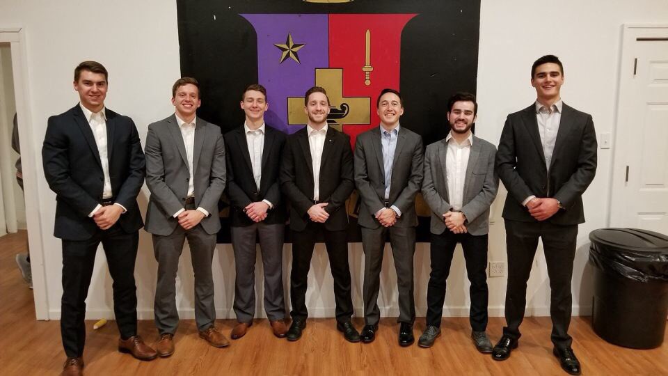 We are proud to announce our 2018 Executive Committee. President Chris Reed, VP Programming Christian Thompson, VP Finance Jesse Priest, VP Member Development Nicolas Nuila, VP Recruitment Sean Jones, Chaplain Blake Kawalski, VP Communications Marc Greenfield!