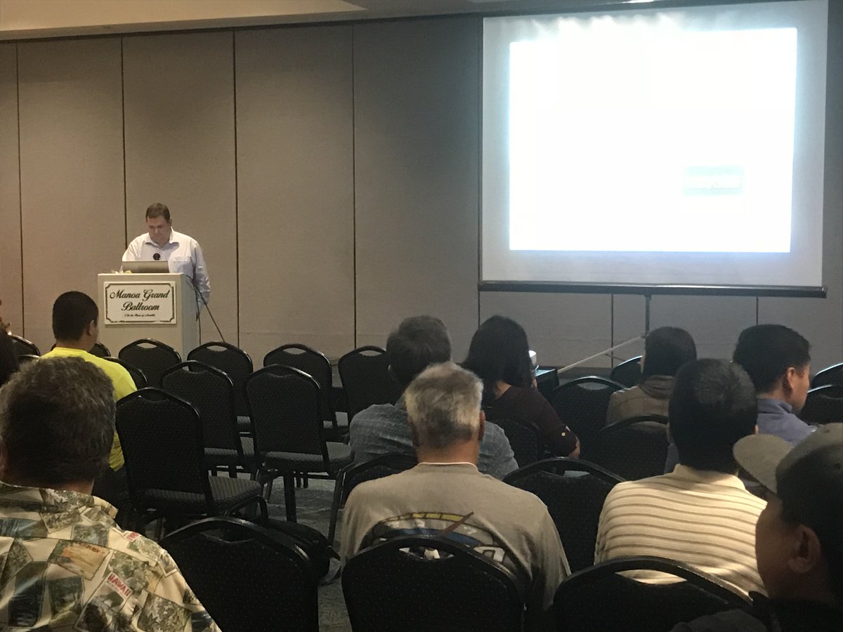 Calixlimited's tweet photo. Presenting "KNOW YOUR SEWER - #CORROSION PROTECTION OF #SEWER ASSETS" at the #HWEA Pacific Water Conference 2017 in Hawai‘i today!
- Preserving our living #water resources - @mwheatland @nitinaus 
@WaterWorld @TPOmag @WWDMag @WSOmagazine https://t.co/MRYkQLyFnK