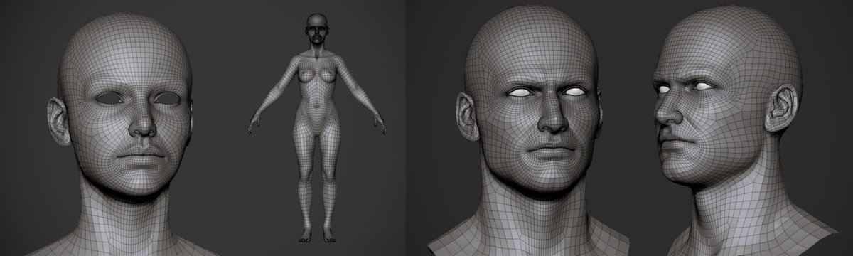 3d人 3dnchu Cg情報ブログ در توییتر Free Basemesh By Zuka