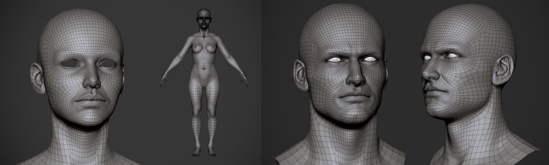 3d人 3dnchu Cg情報ブログ 在 Twitter 上 Free Basemesh By Zuka トポロジーの勉強に 女性の人体モデル 男性の頭部モデルが無料ダウンロード可能 3dnchu T Co Utejn8m12f T Co Fboa4nf7za Twitter