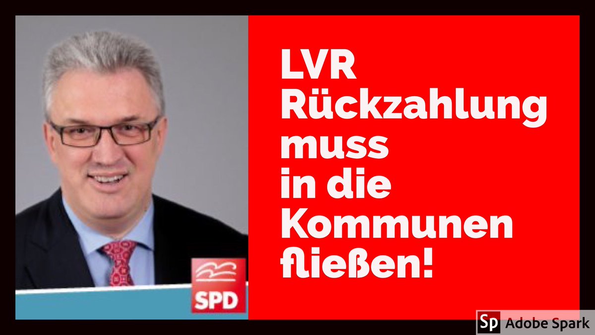 SPDRBKreis's tweet photo. Die SPD im RBK will die Rückzahlung des LVR direkt an die Kommunen weiterleiten. Dies würde die Gemeinden um 9,2 Mio. Euro entlasten! CDU und Grünen zieren sich. Warum? Die Kommunen brauchen das Geld JETZT! #spdrbk #cdurbk. Mehr: https://t.co/3ovqjEYlgg https://t.co/7gUD7EVJUd