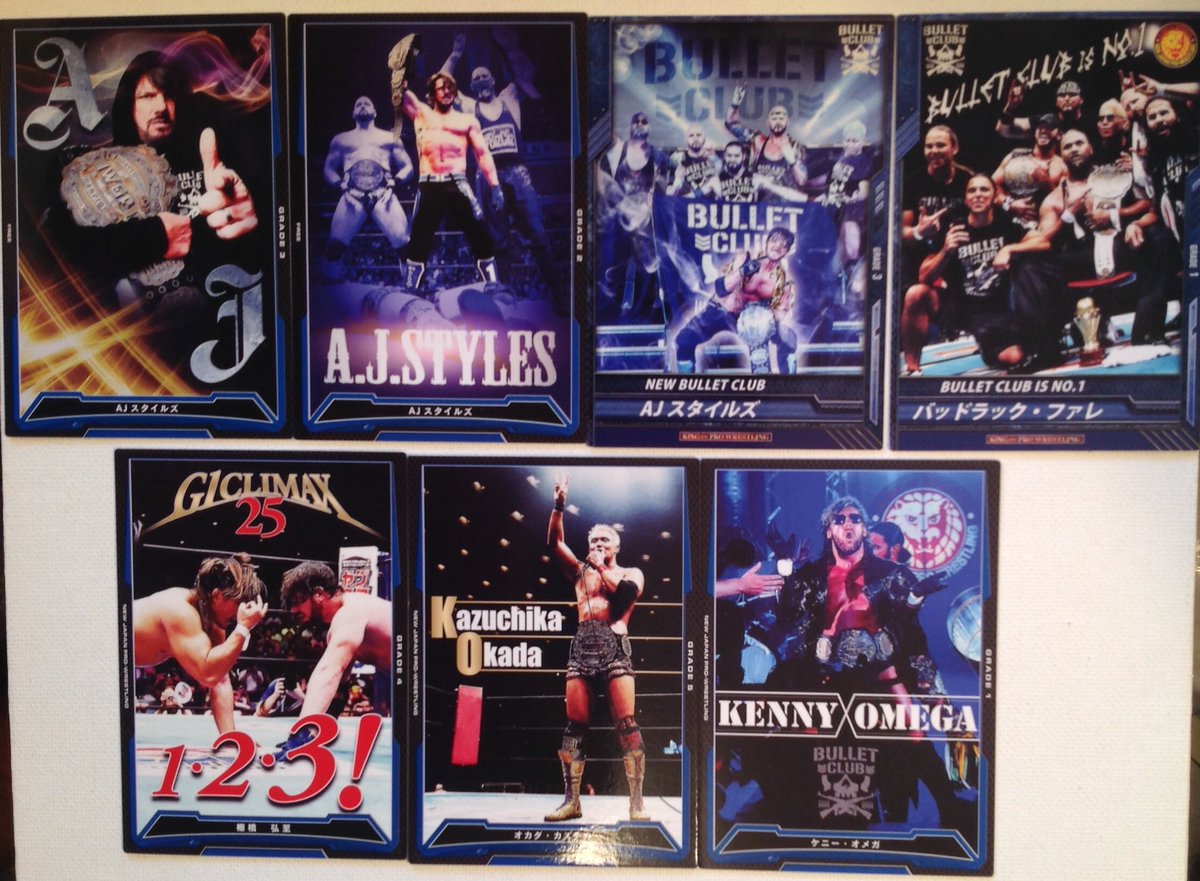 CardpocalypseNC's tweet photo. Awesome @njpwglobal card mail day courtesy of @GaijinColl #PuroMerch #BulletClub @AJStylesOrg @KennyOmegamanX #Okada #collect https://t.co/W2SiW4O2pE
