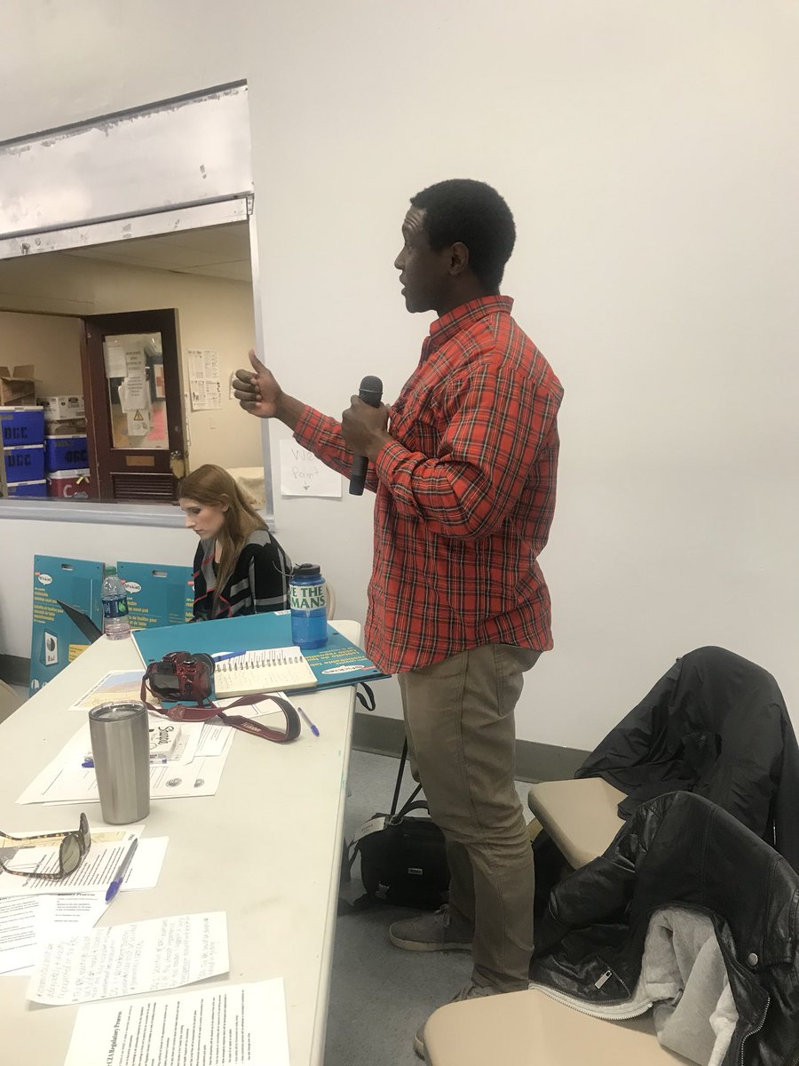 desierraclub's tweet photo. Garrison from @thenetworkde: I second the other speakers; communities were not adequately included in #HB190 process. Carcinogens impact #health over years. Members of communities adjacent to these sites must be directly consulted &amp; listened to. #CZA #Justice https://t.co/W31pCKRRHe