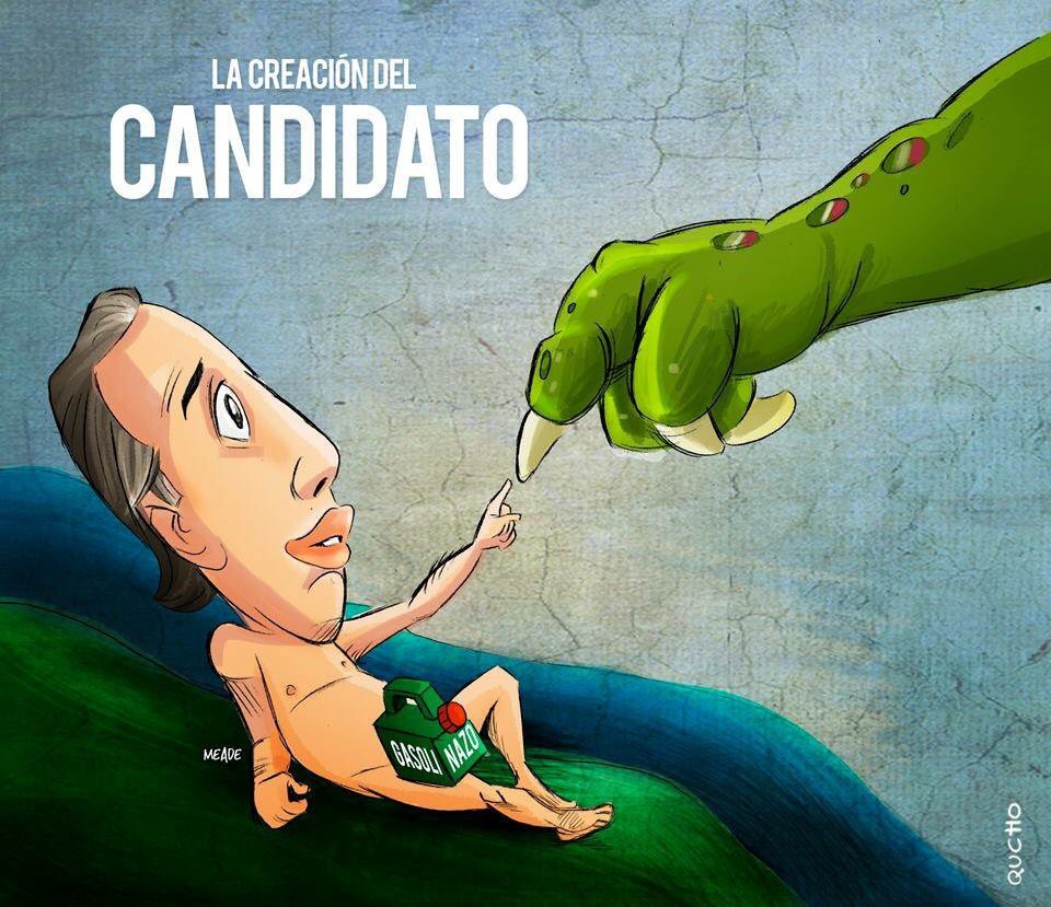RRevolux10's tweet photo. #HagoDramaPor
"La creación del candidato", por Qucho.
#ElDestape
#LosPRInosaurios
#NiunvotoalPRI https://t.co/UBcLJAGz81