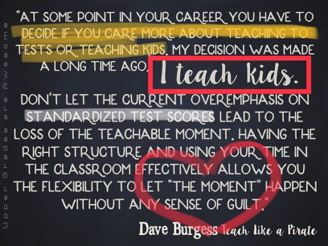 cindylou5642's tweet photo. What better philosophy to have than to simply-teach kids. The teachable moment allows learning to take place and often be more valuable than any other content we present to them. #BCPSTLAP
#booksnaps #noguilt https://t.co/iGcDBSD2pK