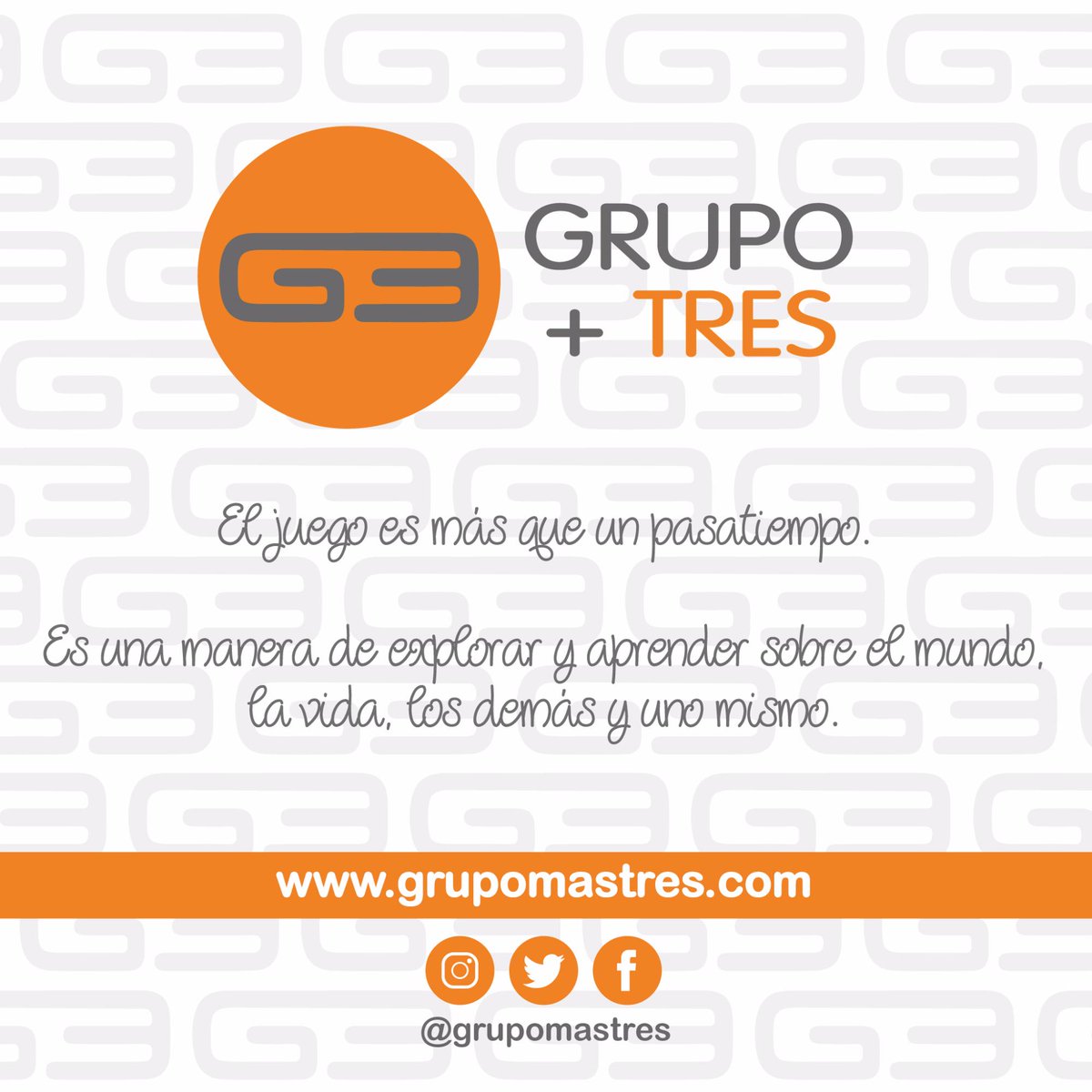 grupomastres's tweet photo. Los Juegos didácticos tienen una importancia fundamental en el desarrollo de los más pequeños ya que los involucra en todos sus sentidos. 

"El juego es más que un pasatiempos, es una manera de explorar y aprender sobre el mundo, la vida, los demás y uno mismo" https://t.co/NSrvvGPbrm