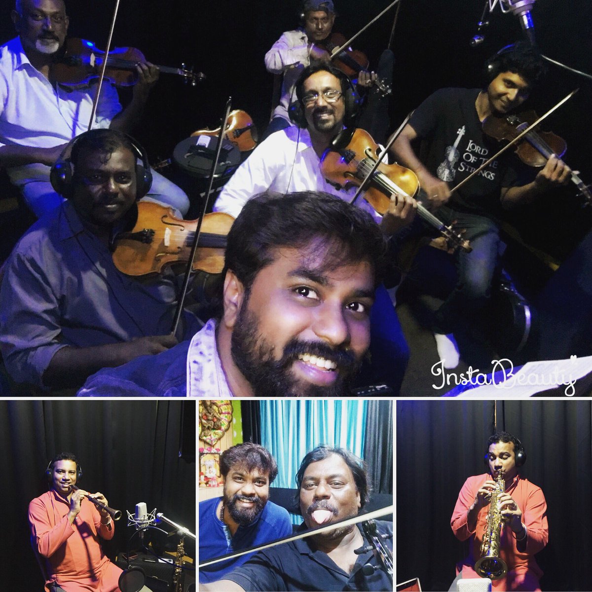 spradeepvarma53's tweet photo. #simonaugustinesandhy #nelson #Ruben #murthy #sarith #sandeep #Seenu #lashminarayan #Raju #Babu  @rageshpg all Great Musicians. My Sweet Hearted Preson Of our Music Family 🙌🏻🎹🎻🎺🎷🎻🥁💓 Recoded At  #Bhoomika &amp; @KSChithra studio for film #iampregnant (But Iam not A female)🎭 https://t.co/o1E7Y5wGEh