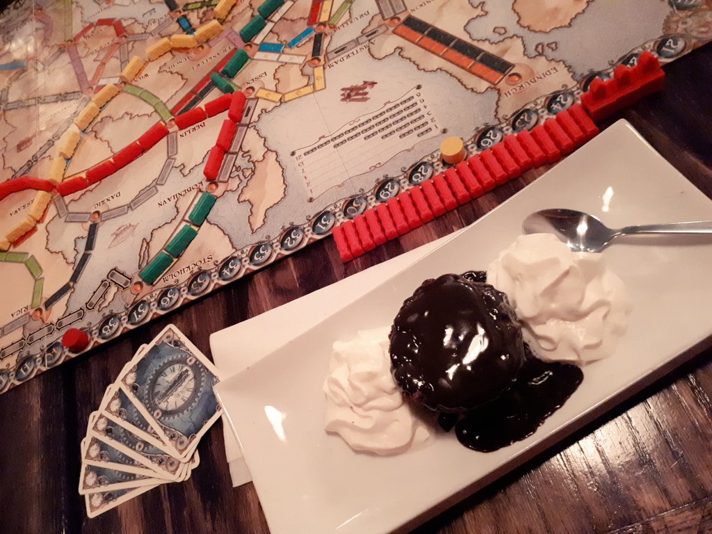 Ticket to Ride Europe at <a href="/smallprintcafe/">small print</a> Game Night! #thatbrownie <a href="/days_of_wonder/">Days of Wonder</a>